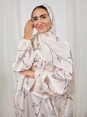 Printed satin
