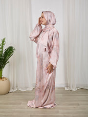Printed satin
