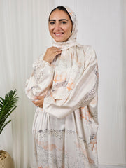 Printed satin