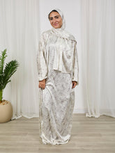 Printed satin