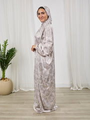 Printed satin