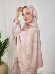 Printed satin