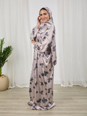 Printed satin