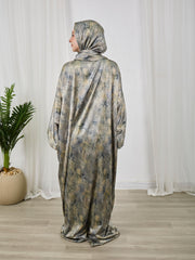 Printed satin