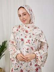 Printed satin