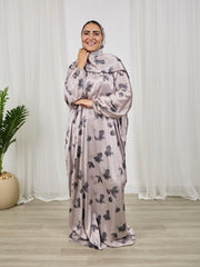 Printed satin