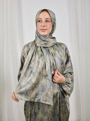 Printed satin