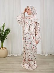 Printed satin