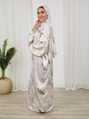Printed satin