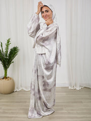 Printed satin