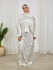 Printed satin